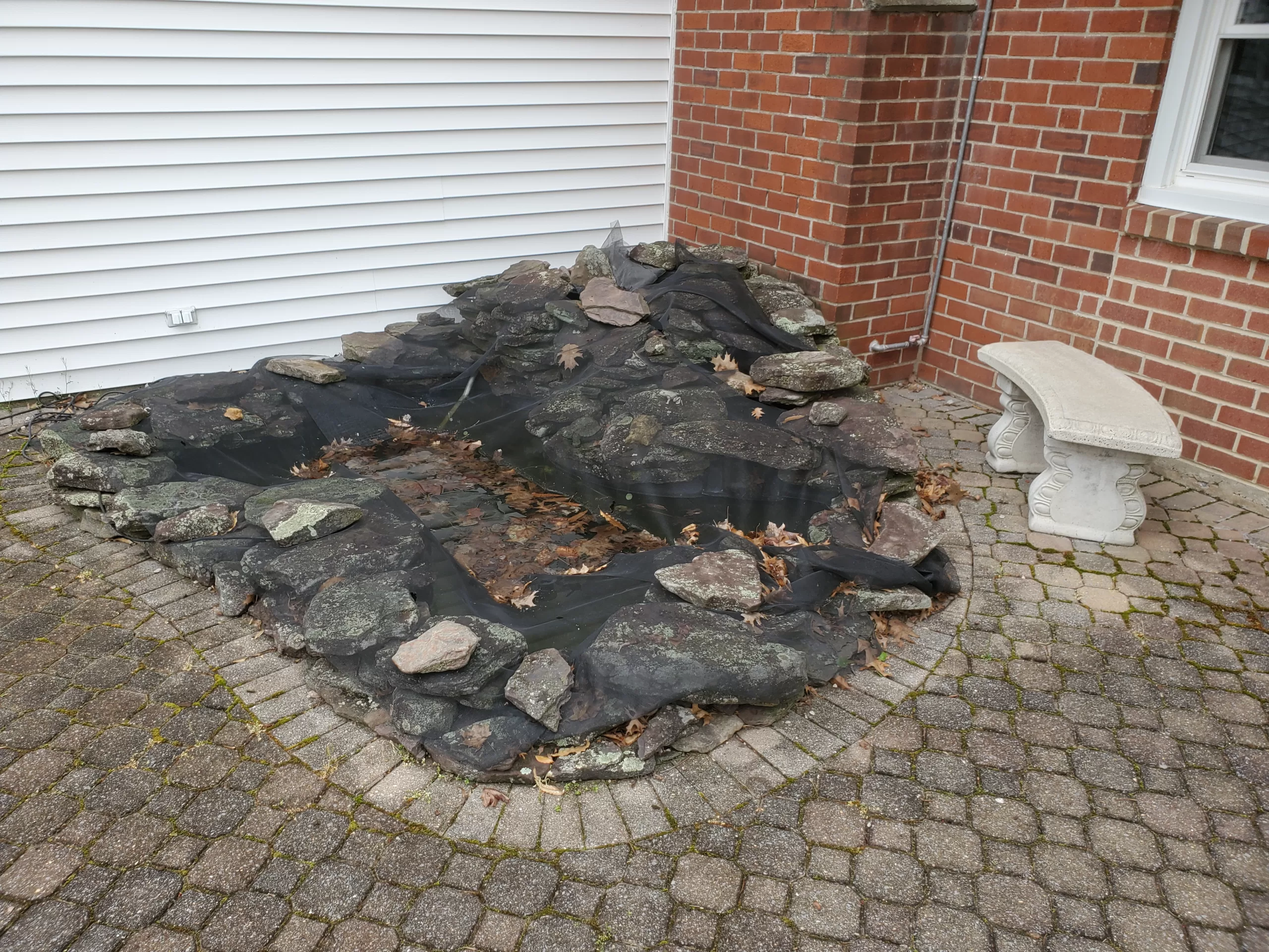 restored water garden (before)