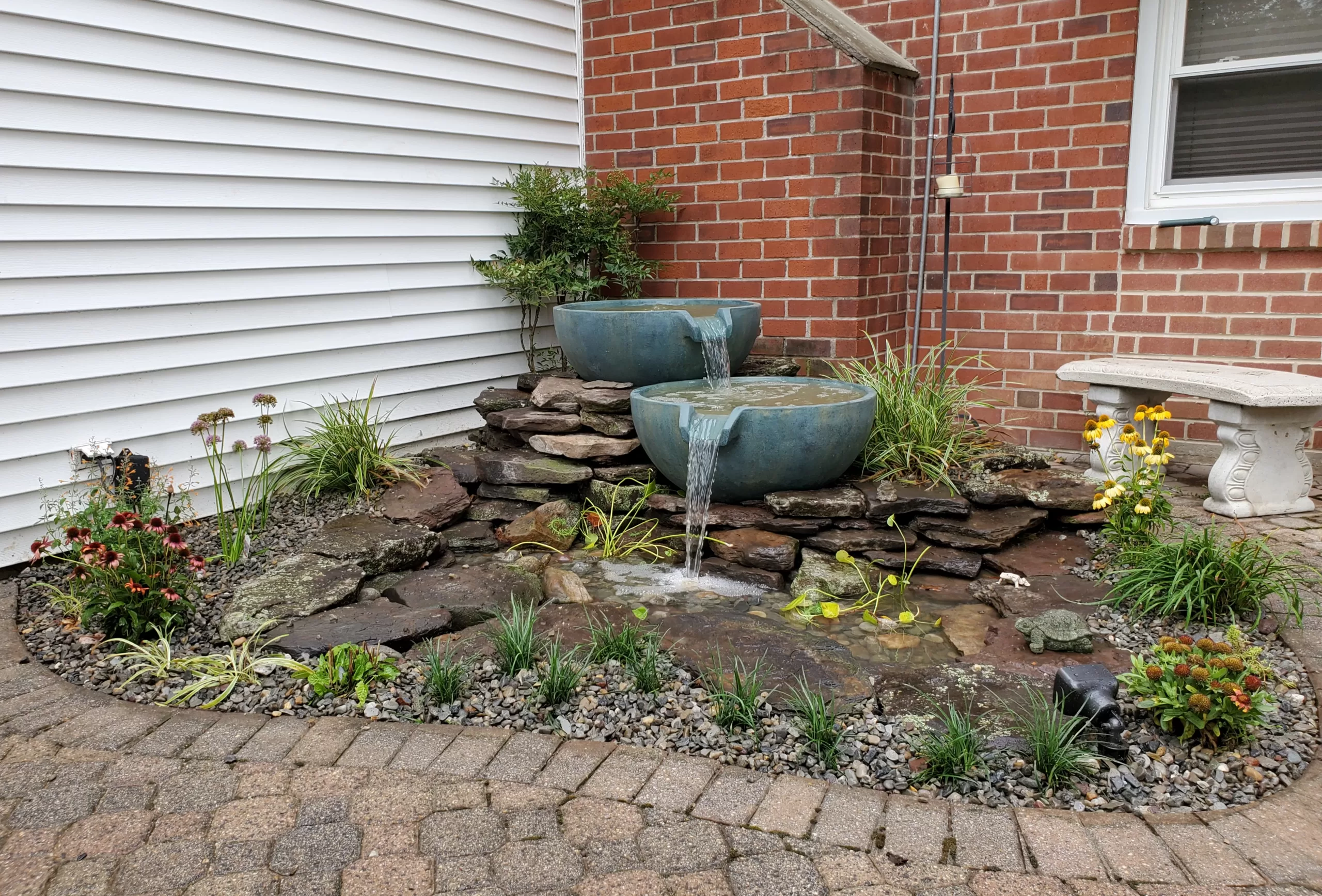 bubbling urn water garden